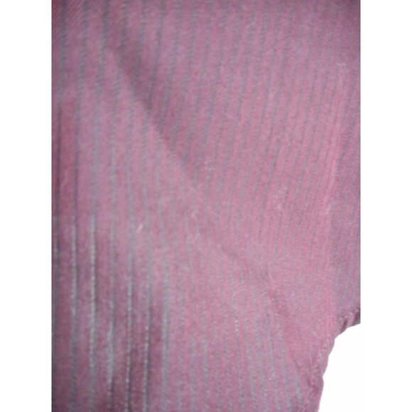 Van Heusen Purple Black Striped Dress Shirt - Picture 2 of 4